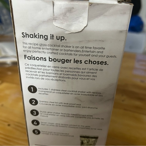 Copper and Silver Cocktail Shaker - Picture 5 of 6